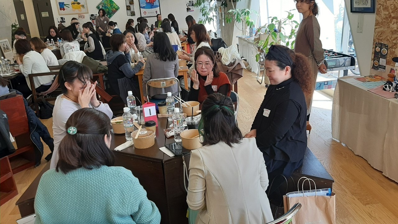 東大阪ラグビー場前のひとつなぎカフェで開催しました！の画像１